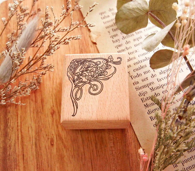 Flower of Slovakia beech wood seal - Stamps & Stamp Pads - Wood Brown