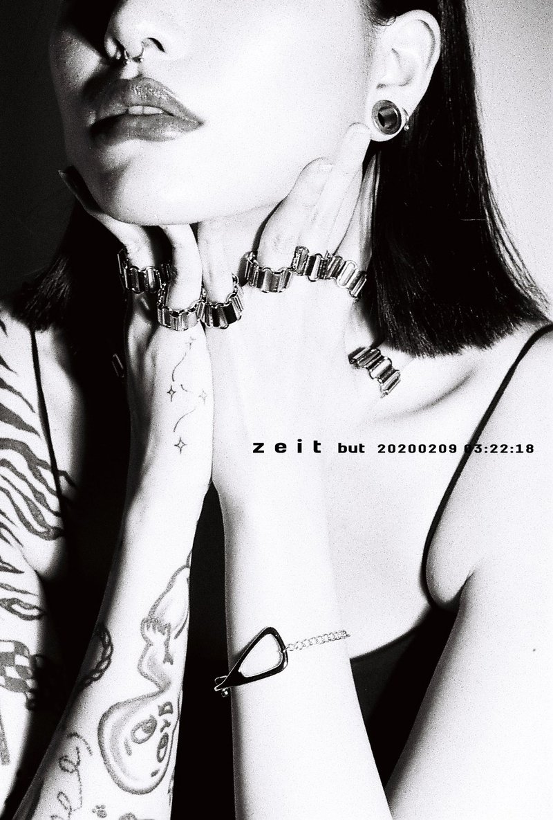 zeit ClaSSic Chain Ring / zeit 經典方鏈戒 - 戒指 - 其他金屬 銀色