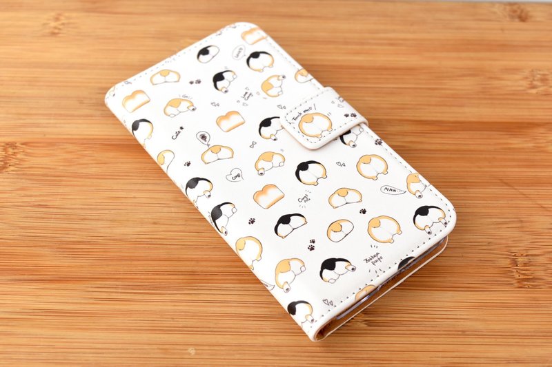 Corgi butt iPhone cover - 手機殼/手機套 - 其他材質 白色