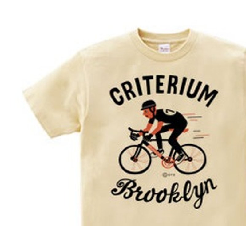 Brooklyn ★ bicycle race 150.160 (WomanM.L) T-shirt order product] - Women's T-Shirts - Cotton & Hemp Khaki