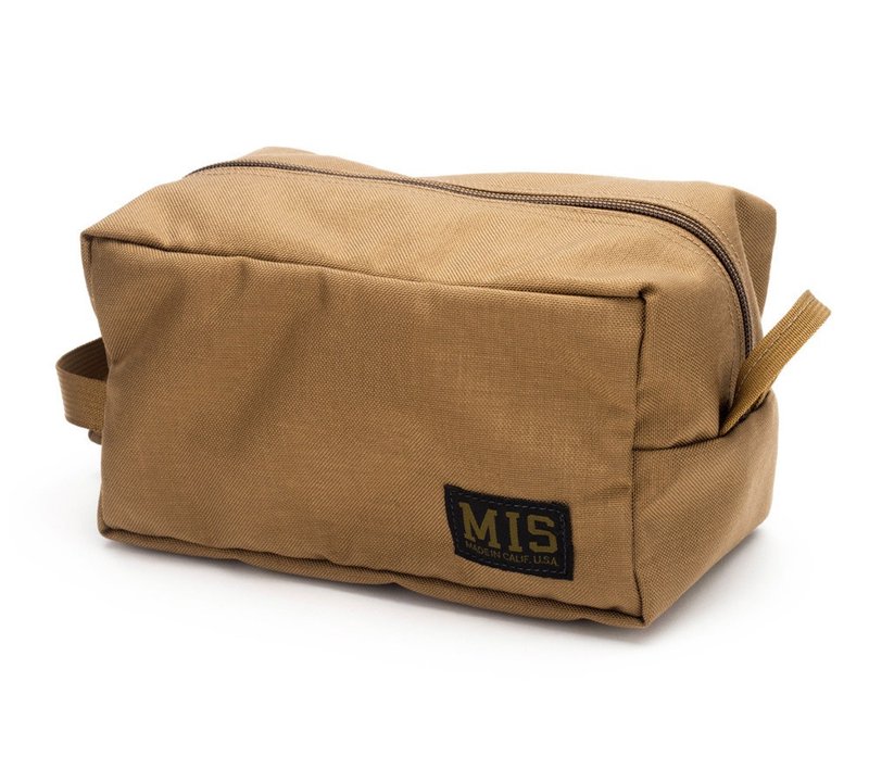 【MIS】MESHTOILETRYBAGメッシュコスメティックバッグ-ラージ-ウルフブラウン - リュック・バックパック - その他の素材 カーキ