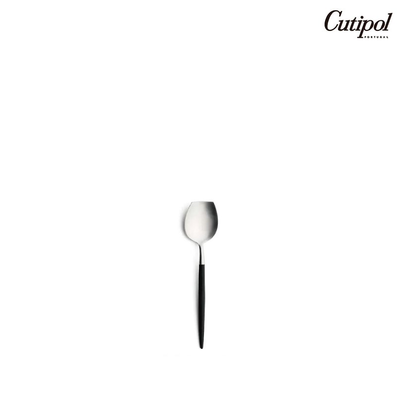 Portuguese Cutipol GOA series black Silver 13cm sugar spoon - ช้อนส้อม - สแตนเลส สีดำ