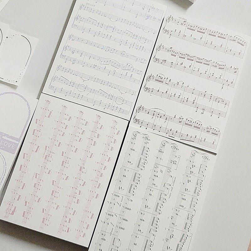 pastel sheet music - กระดาษโน้ต - กระดาษ 