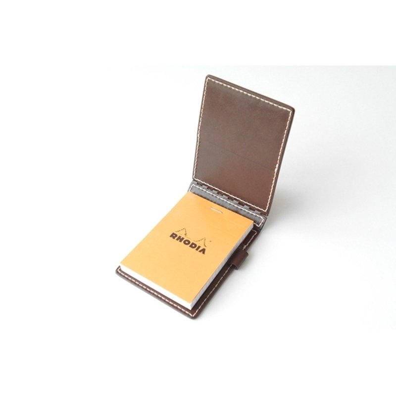 レザー蝶番の RHODIA No11 カバー Brown - 筆記本/手帳 - 真皮 咖啡色