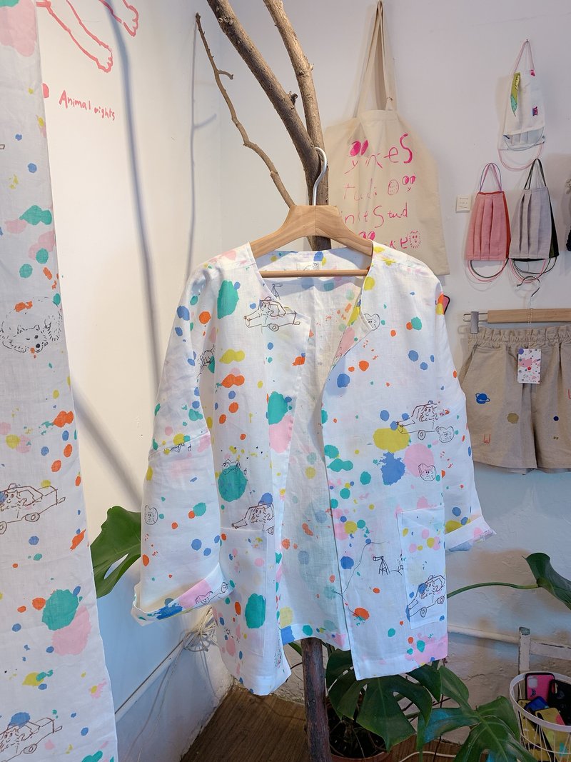 New fabric design coat for noon - 女大衣/外套 - 棉．麻 多色