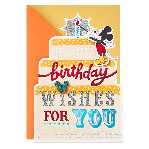 205剪刀石頭紙 米奇(Mickey) 為你點亮生日蛋糕【Hallmark卡片-迪士尼Disney】