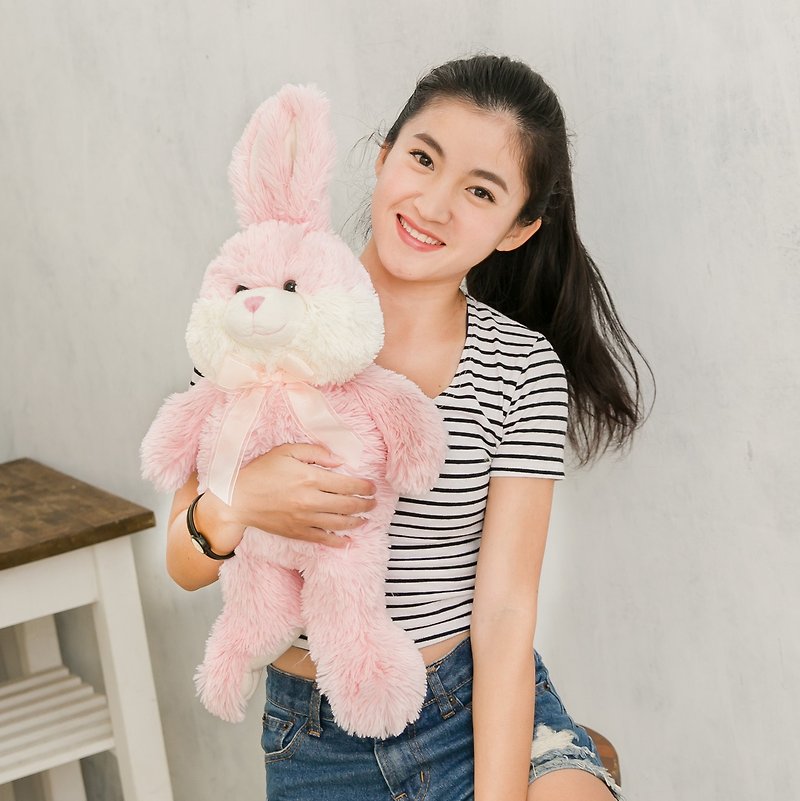 CANDY BEAR 18-inch long-legged rabbit - honey powder - Stuffed Dolls & Figurines - Polyester Pink