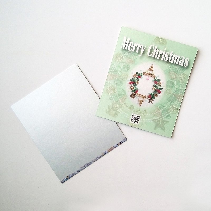 クリスマスシリーズ2カード - カード・はがき - 紙 グリーン