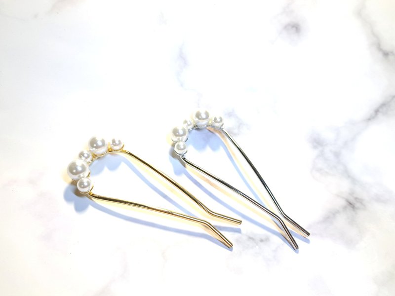 Pearl Hairpin-Versatile Style - อื่นๆ - วัสดุอื่นๆ หลากหลายสี