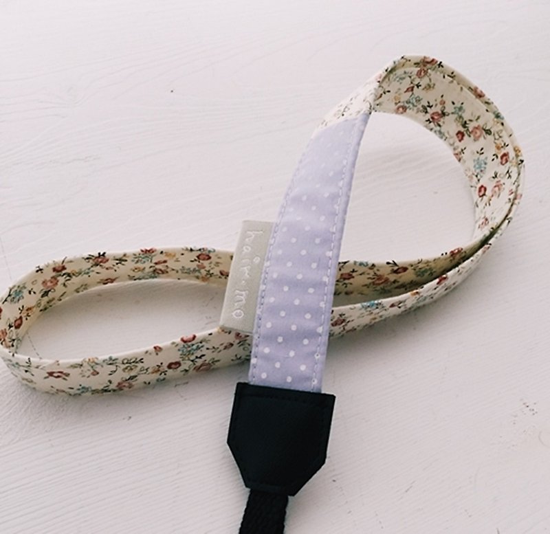 hairmo pink small floral stitching single hole certificate belt-lavender dot + (single hole 90) - Cameras - Cotton & Hemp Blue