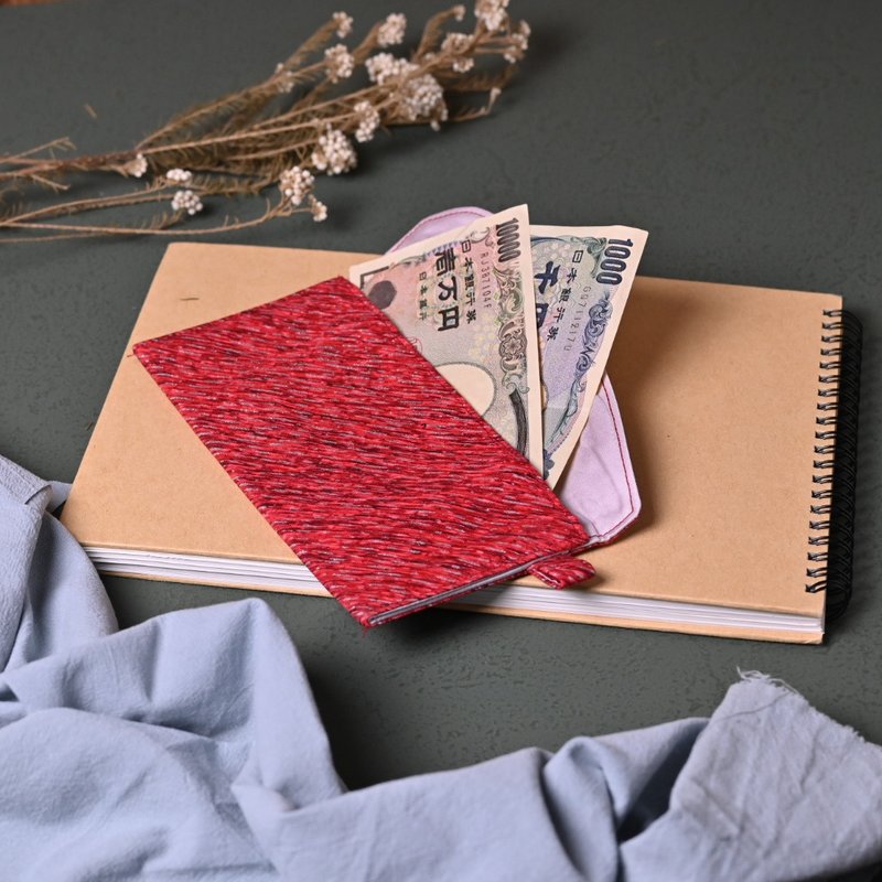 Cloth Wallet/Red Packet Red Meteor - ถุงอั่งเปา/ตุ้ยเลี้ยง - ผ้าฝ้าย/ผ้าลินิน สีแดง