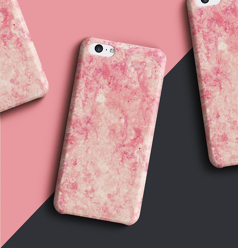 Pink stone -Fabric phone case - เคส/ซองมือถือ - ผ้าฝ้าย/ผ้าลินิน สึชมพู