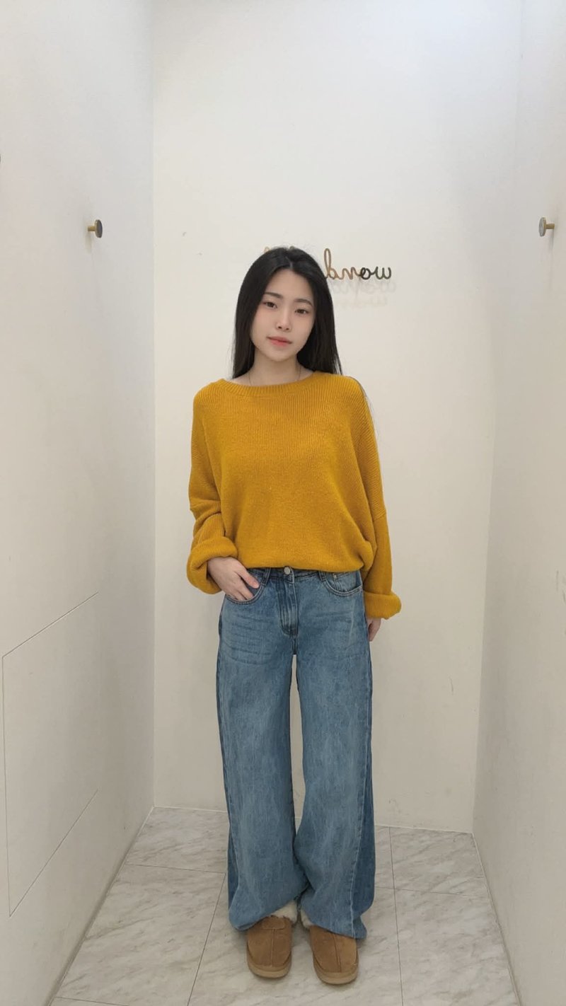 VENUS MIT 素面長版上衣 - 女毛衣/針織衫 - 其他材質 