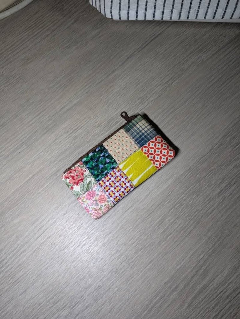 拼接包 - 銀包 - 棉．麻 