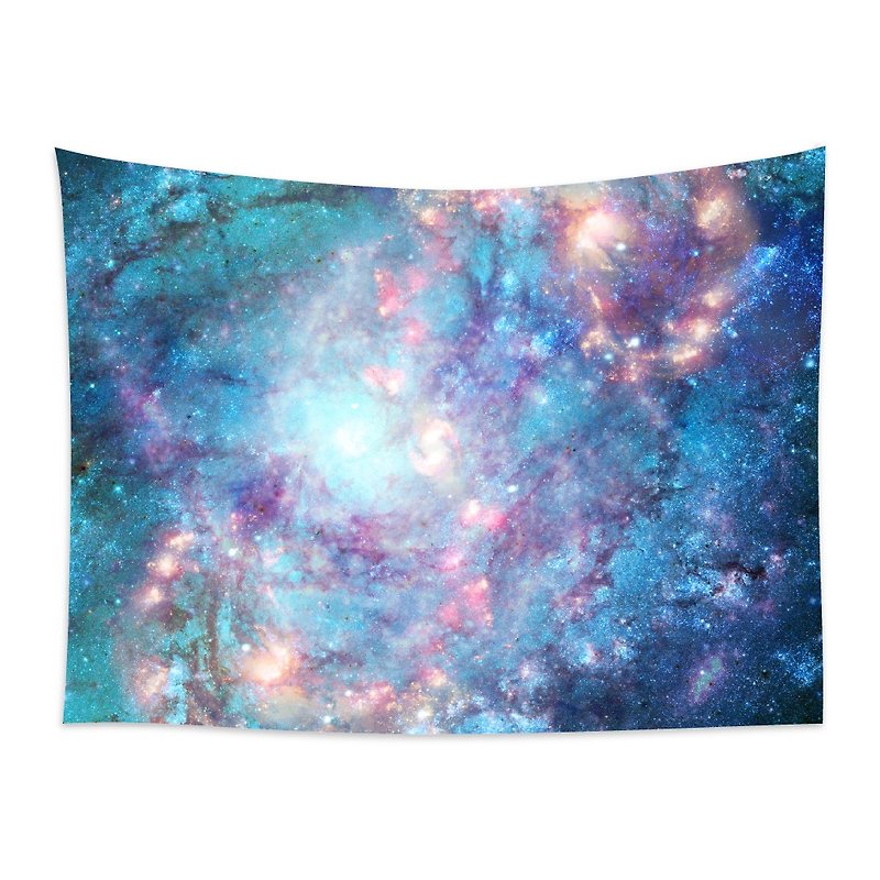 Abstract Galaxies 2-Wall Tapestry | Home Decor | Christmas Gift | Holiday Gift - ตกแต่งผนัง - เส้นใยสังเคราะห์ สีน้ำเงิน