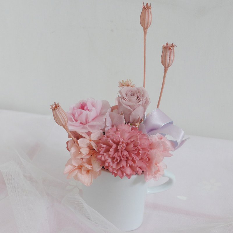 Kinki thank you for your love carnation rose love immortality potted flower customized gift teacher appreciation ceremony graduation - Dried Flowers & Bouquets - Plants & Flowers Pink