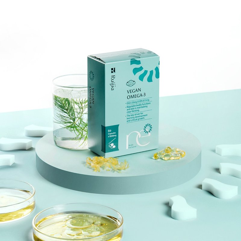 思緒活絡孕哺推薦 Life's Omega純素藻油(60粒/盒) - 養生/保健食品/飲品 - 濃縮/萃取物 綠色