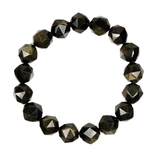 正佳珠寶 Gemsrich Jewelry 【正佳珠寶】金曜石 鑽切金曜 11mm 金曜石手珠