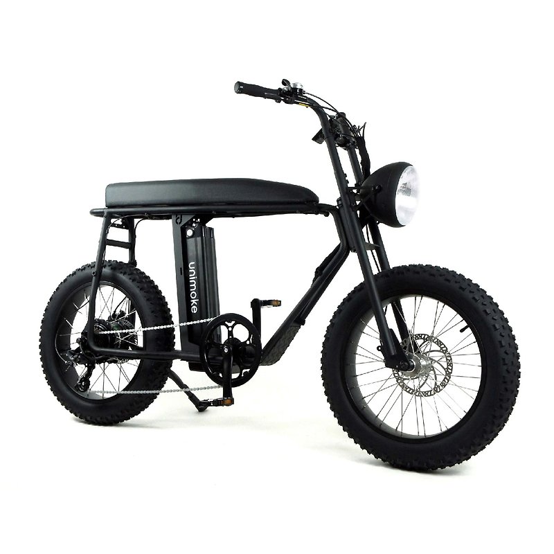 [SEic] Retro Unimoke urban electric assist bicycle classic matte black - Bikes & Accessories - Other Metals Black