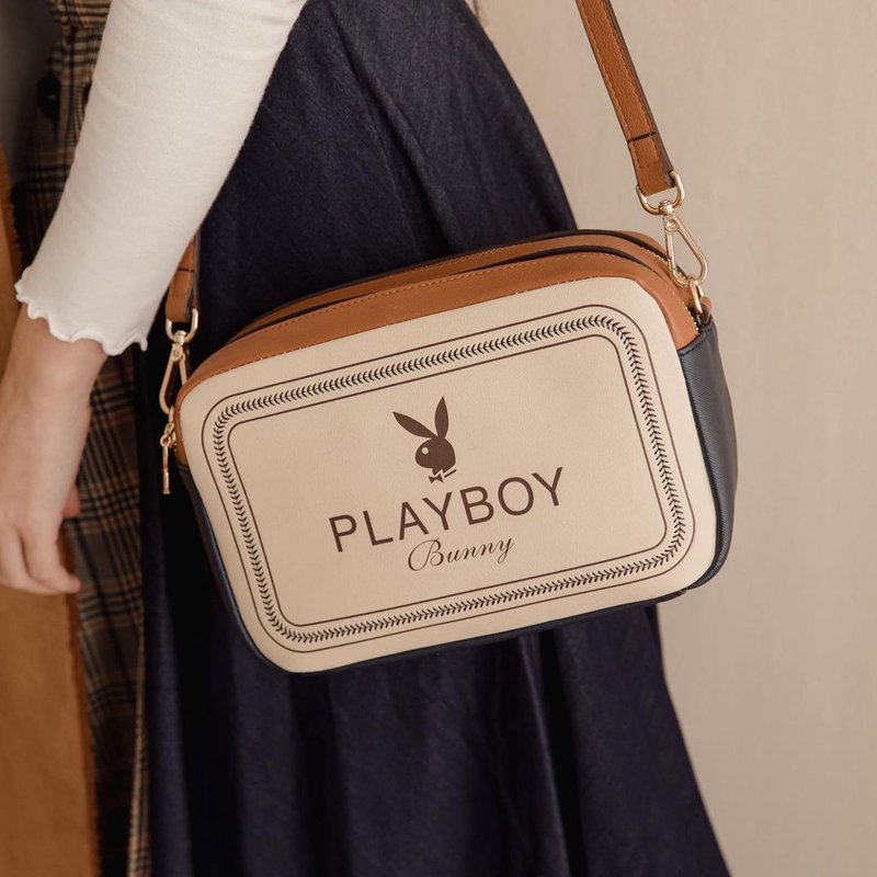 PLAYBOY  雙層相機包  Viva系列  米白色 - 相機包/相機袋 - 其他材質 