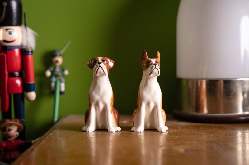 Dog pepper and salt shaker - ขวดใส่เครื่องปรุง - ดินเผา 