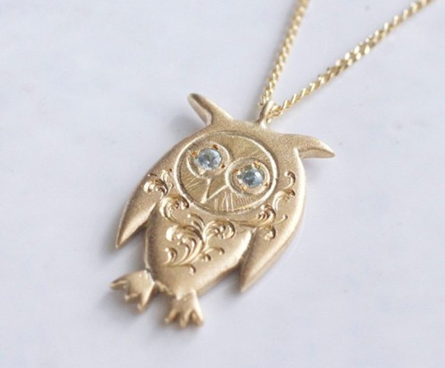 Owl pendant{P026K10} - Shop ateliersimo Necklaces - Pinkoi