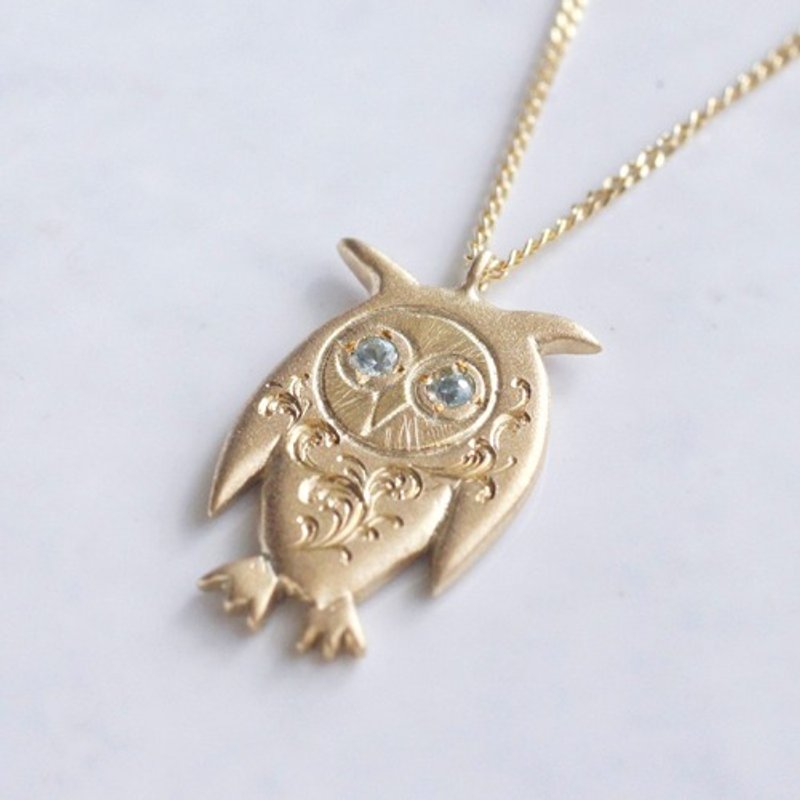 Owl pendant{P026K10} - 項鍊 - 其他金屬 