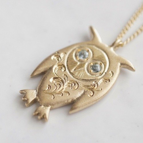 Owl pendant{P026K10}