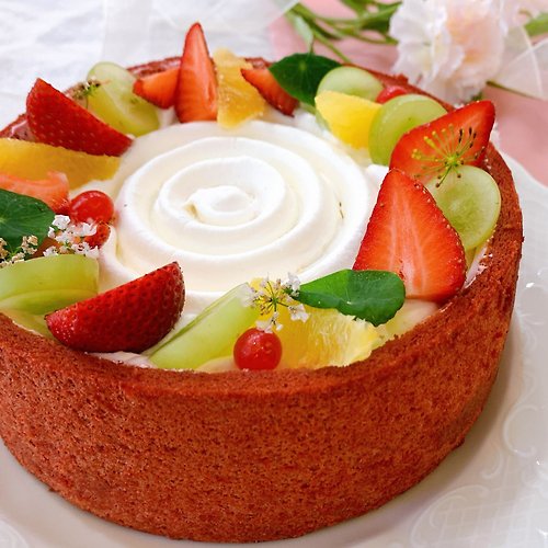 桂冠窩廚房Joy'in Kitchen 5/11【手作母親節蛋糕】玫瑰紅水果蛋糕