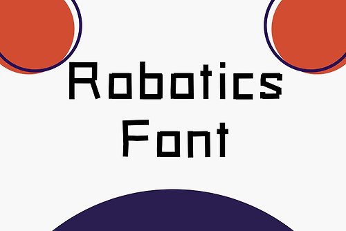 luckyhandmade246 Robotics font