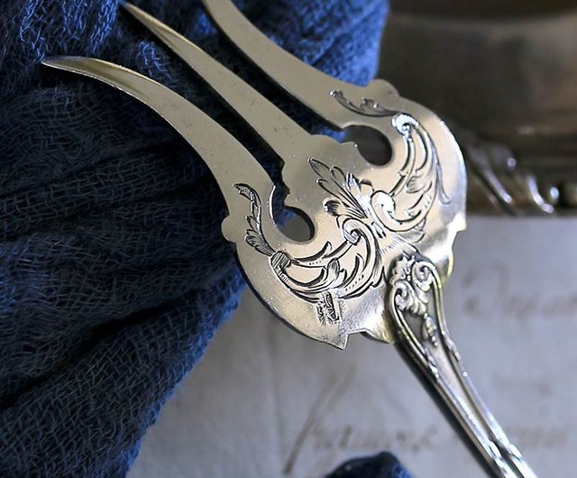 フルーツペンダントフォーク　デザートフォーク　ゴールド/シルバー　8本 フルーツペンダントフォーク デザートフォーク ゴールド