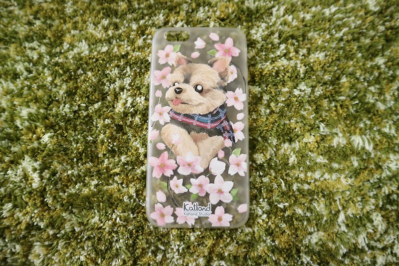 Own Design-Sakura Josephine Dog Phone Case Phone Case F1D20 - เคส/ซองมือถือ - พลาสติก สีกากี