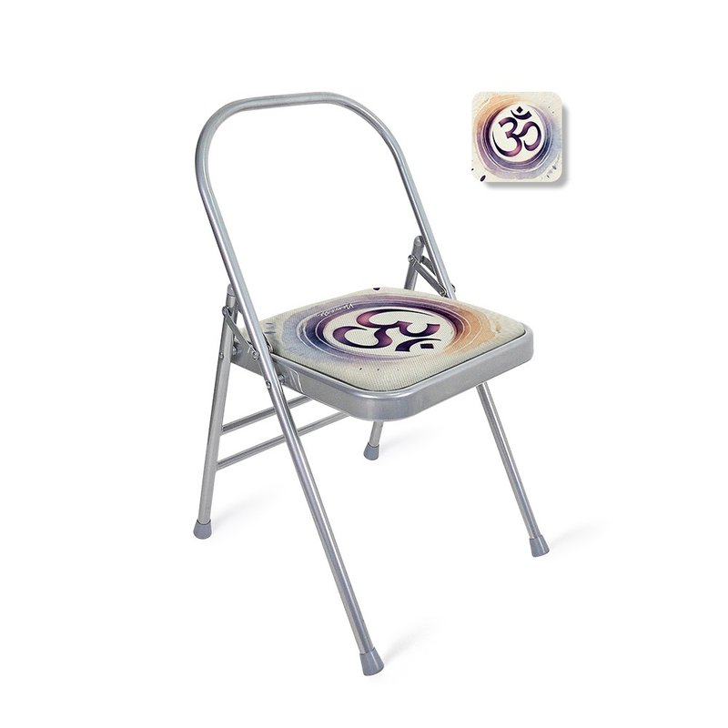 【NAMASTE】Isuey 蜂巢網透氣防滑瑜珈椅 - OM水彩 - 運動/健身器材 - 其他材質 多色