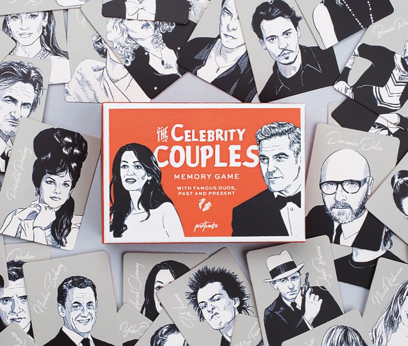 PRINTWORKS Memo Game - Celebrity Couples - บอร์ดเกม - วัสดุอื่นๆ 