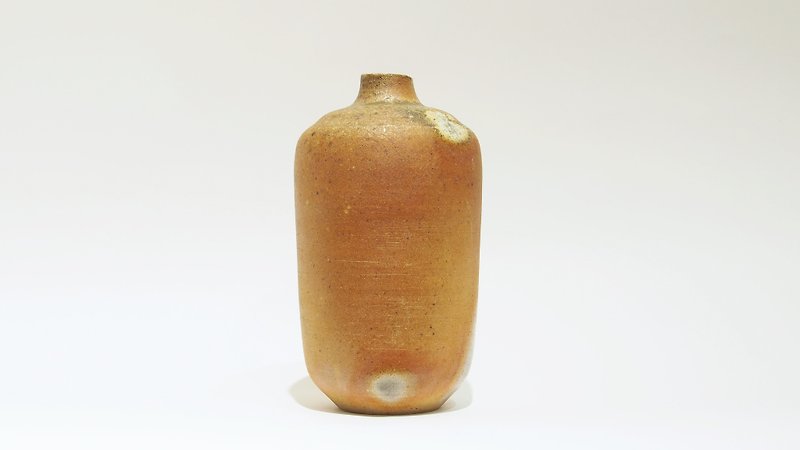手作柴燒花器 - 花瓶/陶器 - 陶 咖啡色