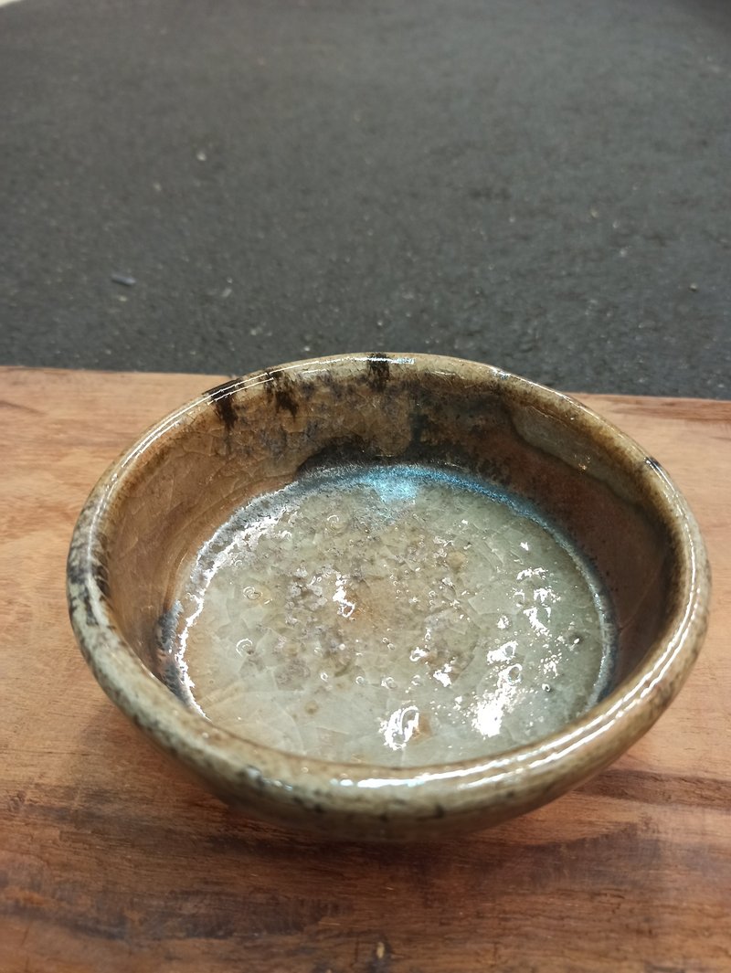 柴燒志野釉茶碗 - 酒杯/酒器 - 陶 橘色