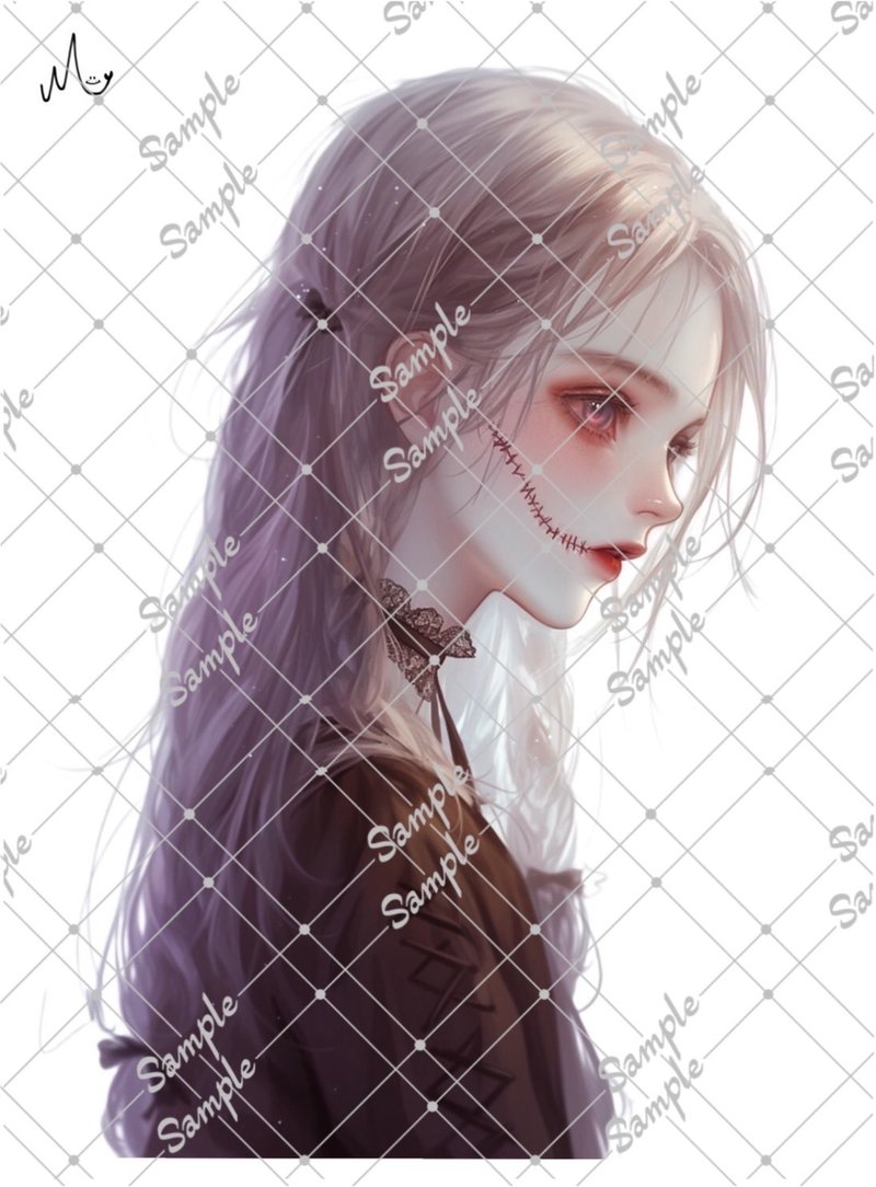 オリジナル人物ステッカー9月新作 - 貼紙 - 紙 