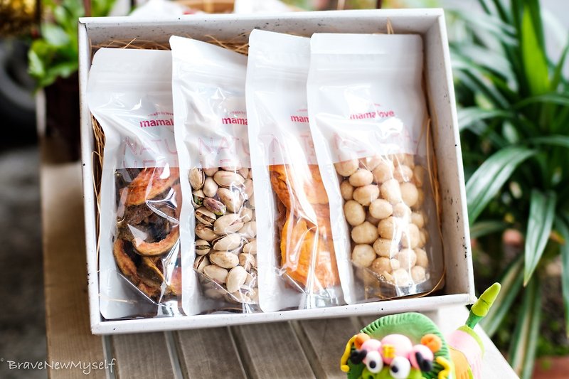 Original Nut Dried Fruit Gift Box - ผลไม้อบแห้ง - อาหารสด สีกากี