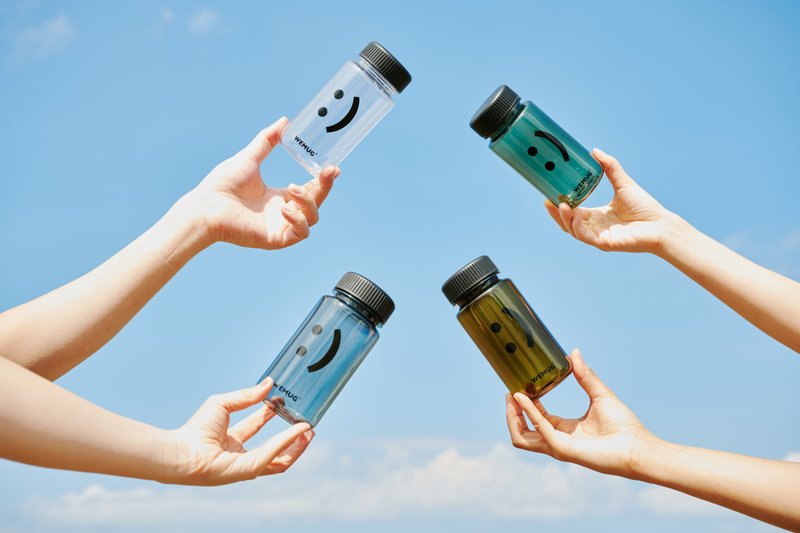 畢業禮物3組入 350ml 笑臉耐熱迷你輕巧隨行杯水壺 斷貨回歸 - 水壺/水瓶 - 塑膠 多色