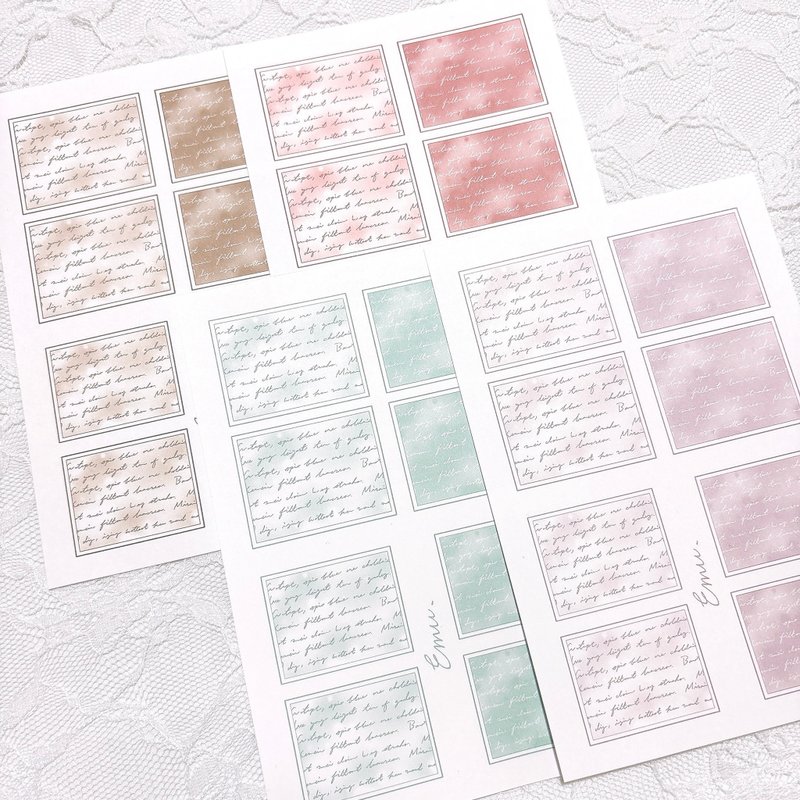 pattern sheet -012- - Sticky Notes & Notepads - Paper Multicolor