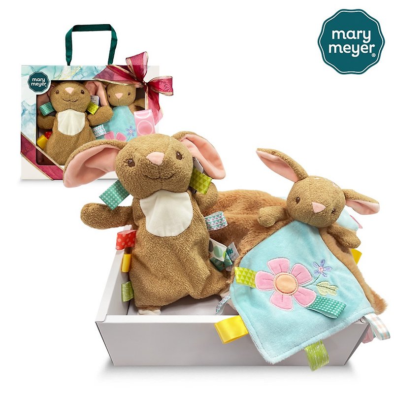 Out of stock【MaryMeyer】Wheat Rabbit Welcome Gift Box (Labeled Skin-Friendly Soothing Towel + Labeled Doll Soother) - ของขวัญวันครบรอบ - ผ้าฝ้าย/ผ้าลินิน หลากหลายสี