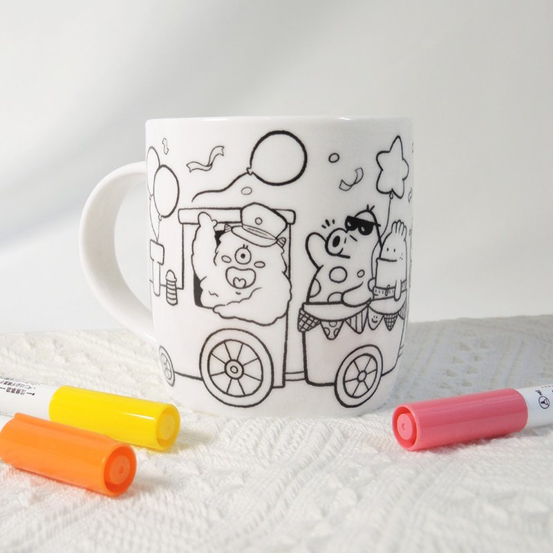 【Weird Train】Mug - Mugs - Porcelain Multicolor