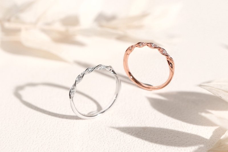 【Lucky Tail Ring】Gorgeous. flash diamond ring - แหวนทั่วไป - เงินแท้ สีเงิน