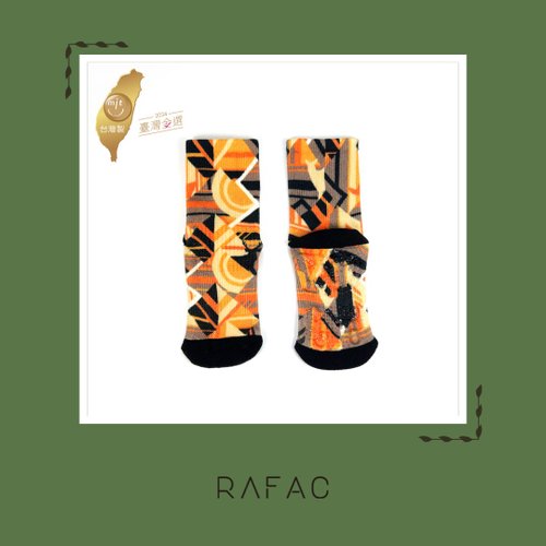 RAFAC Socks 快速出貨 #RAFAC 時髦運動永續中筒童襪 幾何