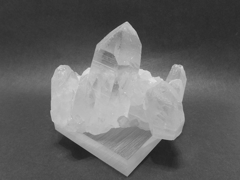 白ドルーゼンクリスタルクラスターのプレミアム天然氷の種類 - その他 - 宝石 ホワイト