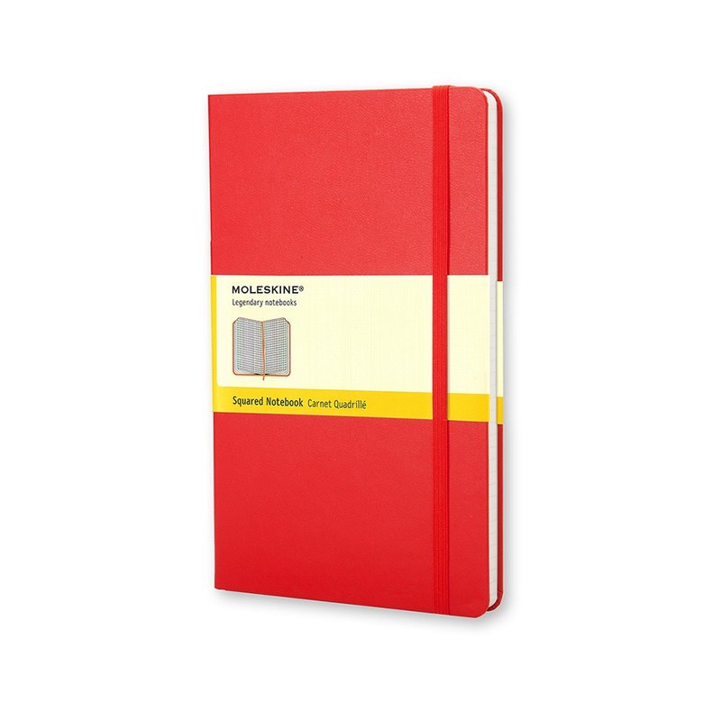 _勿上架_MOLESKINE 經典紅色硬殼筆記本 口袋型 方格 - 燙金服務 - 筆記本/手帳 - 紙 紅色