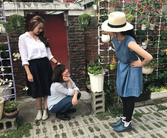 雨靴日 梅雨季 京都和風感雨靴 琉璃紺色 靴型 耐磨 舒適支撐 設計館花見小路 手製鞋hanamikoji 雨鞋 防水鞋 Pinkoi