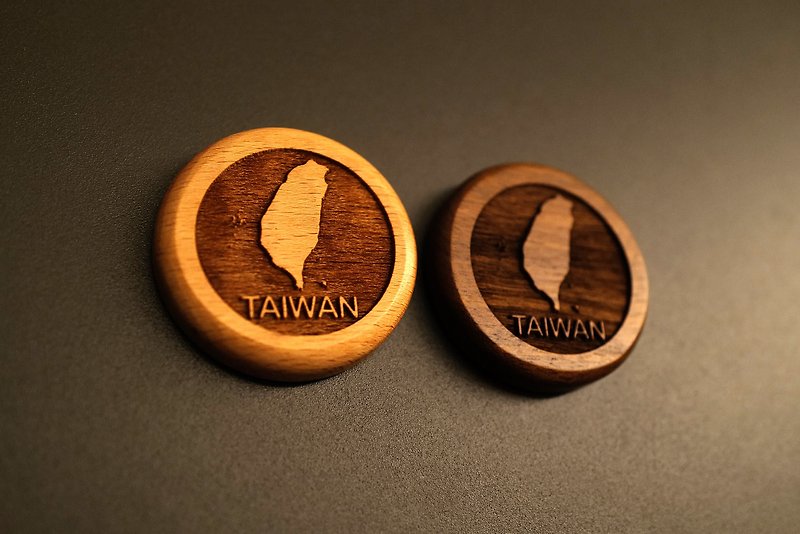 Log small magnet TAIWAN - แม็กเน็ต - ไม้ สีนำ้ตาล