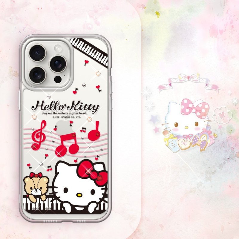 Sanrio iPhone full range of shockproof dual-material crystal colored diamond phone cases-Katie Concerto - เคส/ซองมือถือ - วัสดุอื่นๆ หลากหลายสี