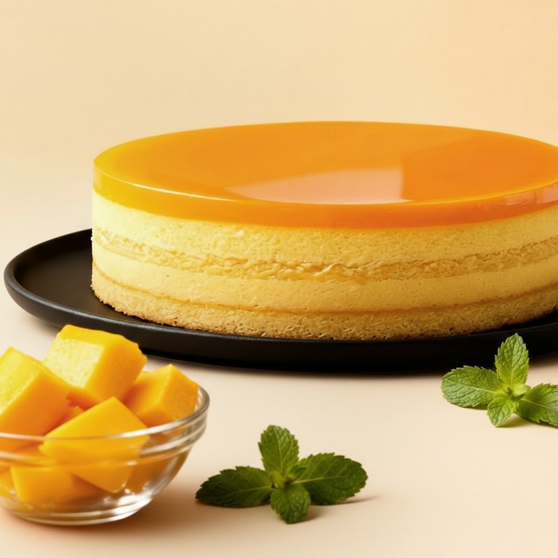 【凱蜜菲Kaimifei】芒果百香慕斯蛋糕 - 蛋糕/甜點 - 紙 黃色